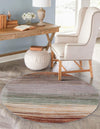 Urban Terrace Collection Area Rug -  Corsica Round Multi  lifestyle 18
