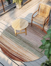 Urban Terrace Collection Area Rug -  Corsica Round Multi  lifestyle 20