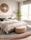 Urban Terrace Collection Area Rug -  Corsica Round Multi  lifestyle 26