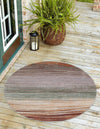 Urban Terrace Collection Area Rug -  Corsica Round Multi  lifestyle 28