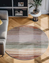 Urban Terrace Collection Area Rug -  Corsica Round Multi  lifestyle 30