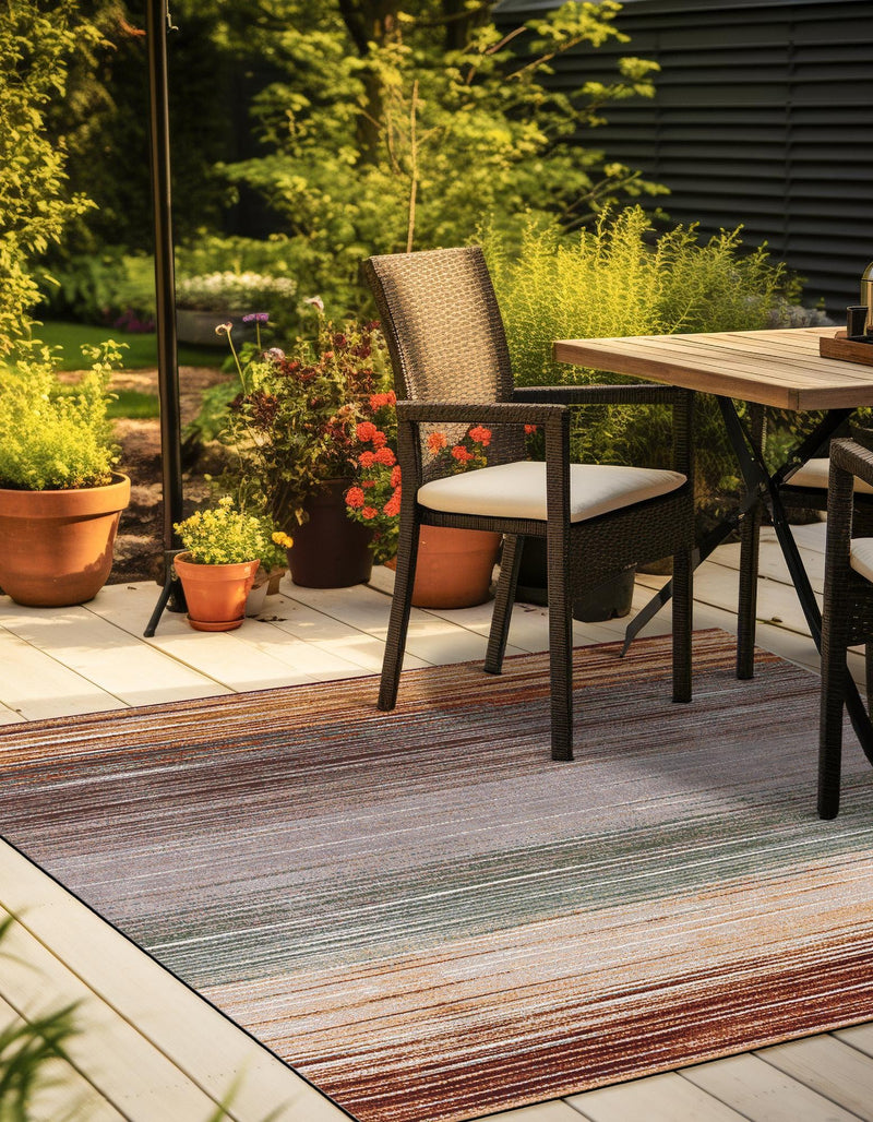 Urban Terrace Collection Area Rug -  Corsica Square Multi  lifestyle 17
