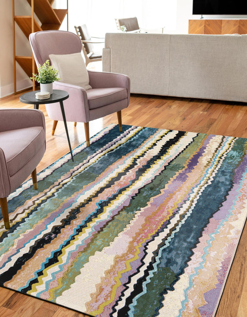 Urban Terrace Collection Area Rug -  Capri Rectangle Multi  lifestyle 8