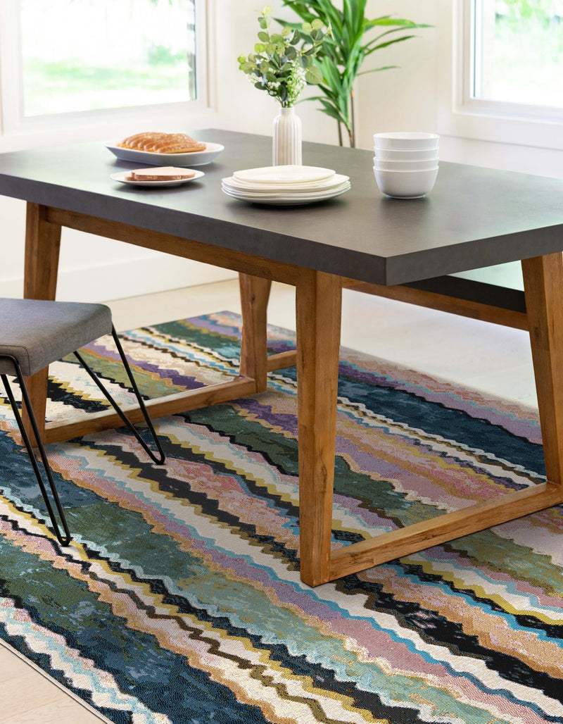 Urban Terrace Collection Area Rug -  Capri Rectangle Multi  lifestyle 10