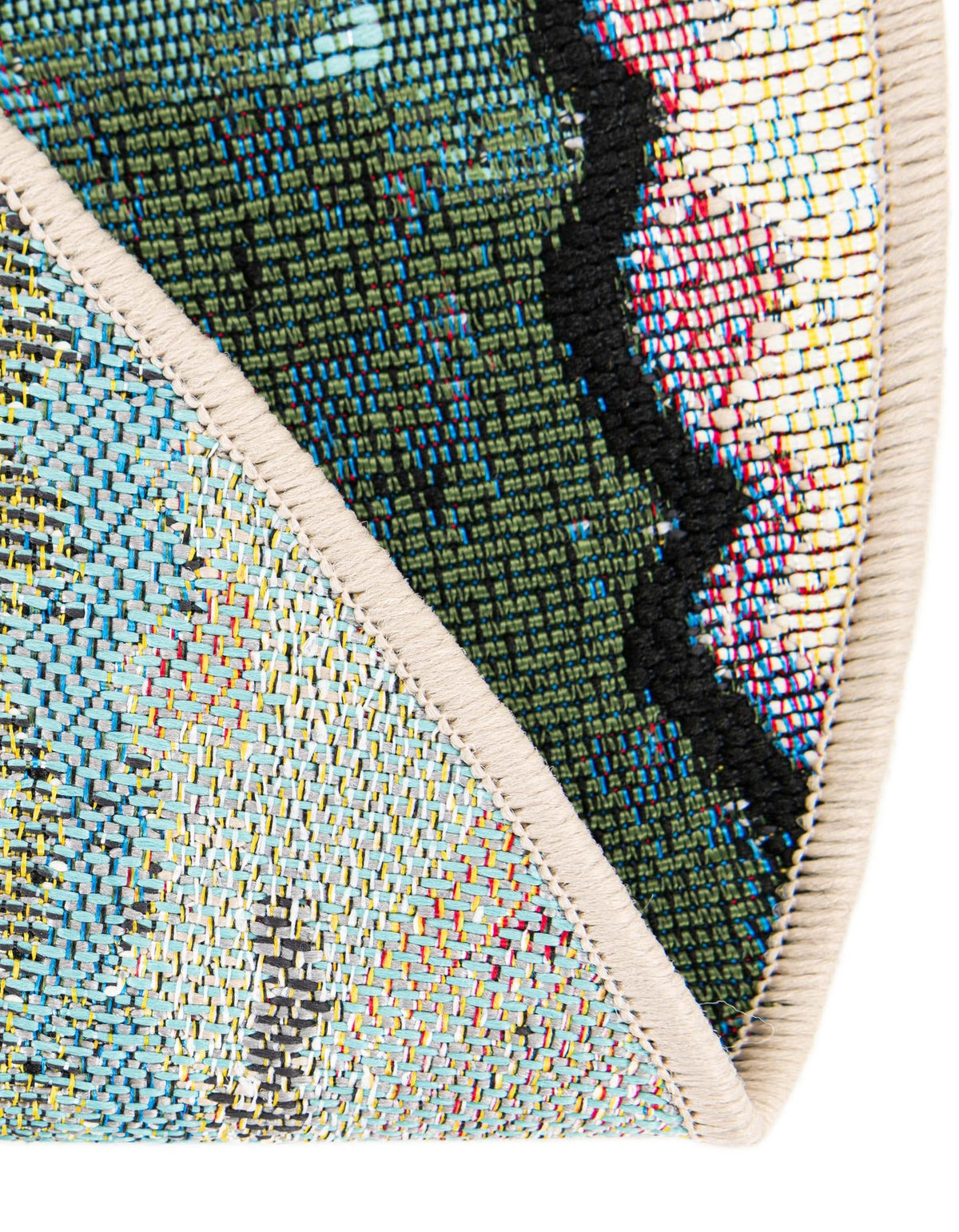 Urban Terrace Collection Area Rug -  Capri Round Multi  lifestyle 48