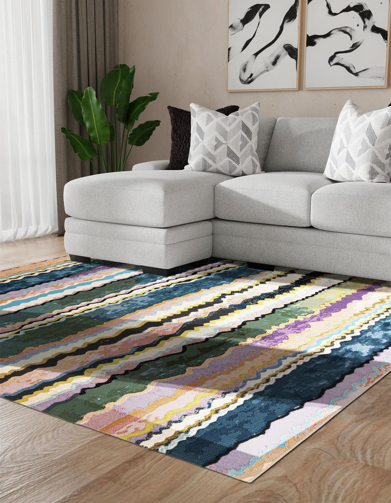 Urban Terrace Collection Area Rug -  Capri Square Multi  lifestyle 17