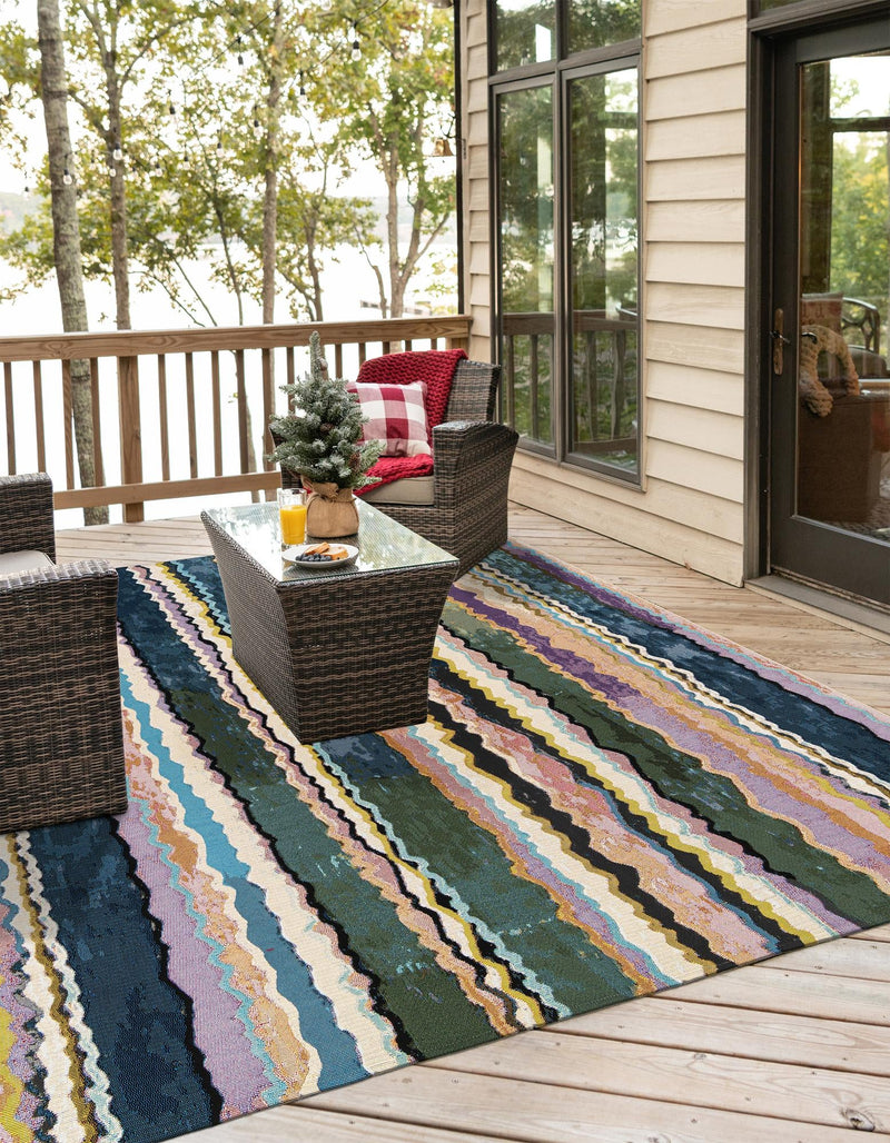 Urban Terrace Collection Area Rug -  Capri Square Multi  lifestyle 20