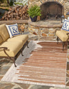 Urban Terrace Collection Area Rug -  Balcony Rectangle Beige Brown  lifestyle 2