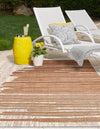 Urban Terrace Collection Area Rug -  Balcony Rectangle Beige Brown  lifestyle 8