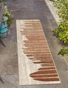 Urban Terrace Collection Area Rug -  Balcony Runner Beige Brown  lifestyle 38