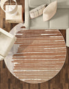 Urban Terrace Collection Area Rug -  Balcony Round Beige Brown  lifestyle 43
