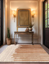 Urban Terrace Collection Area Rug -  Balcony Square Beige Brown  lifestyle 24