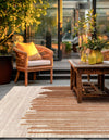 Urban Terrace Collection Area Rug -  Balcony Square Beige Brown  lifestyle 25