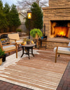 Urban Terrace Collection Area Rug -  Balcony Square Beige Brown  lifestyle 29