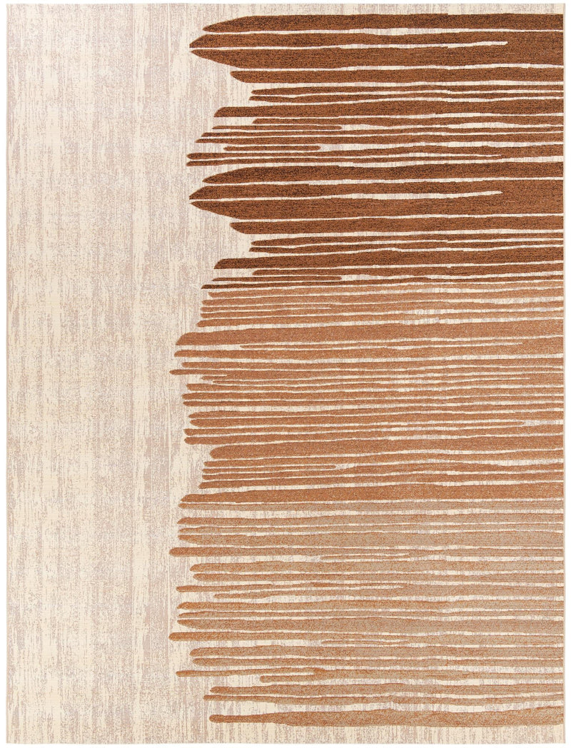 Urban Terrace Collection Area Rug -  Balcony Rectangle Beige Brown  lifestyle 3