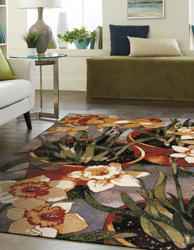 Garden Terrace Escape Collection Area Rug - Eden Rectangle Multi  lifestyle 7