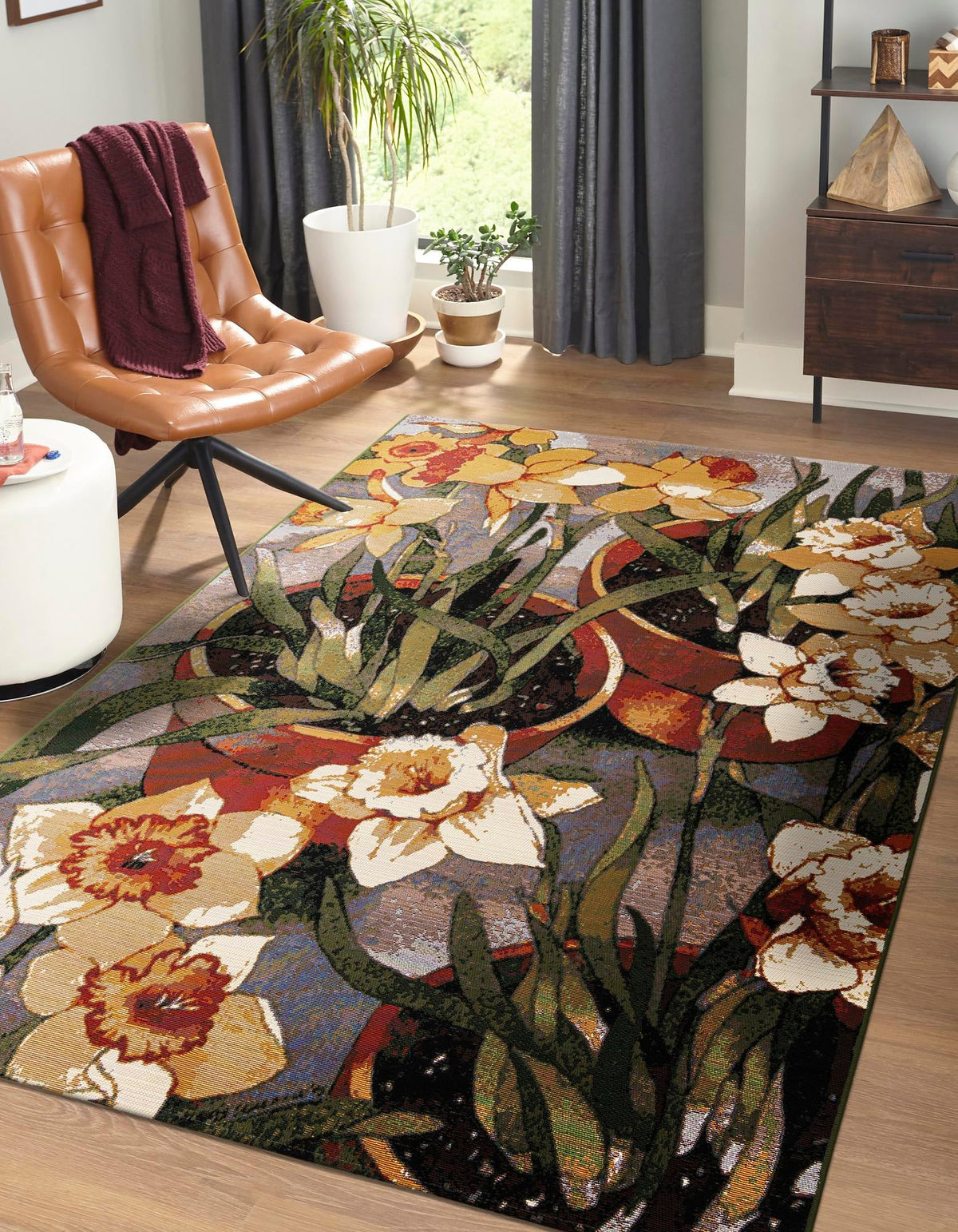 Garden Terrace Escape Collection Area Rug - Eden Rectangle Multi  lifestyle 9