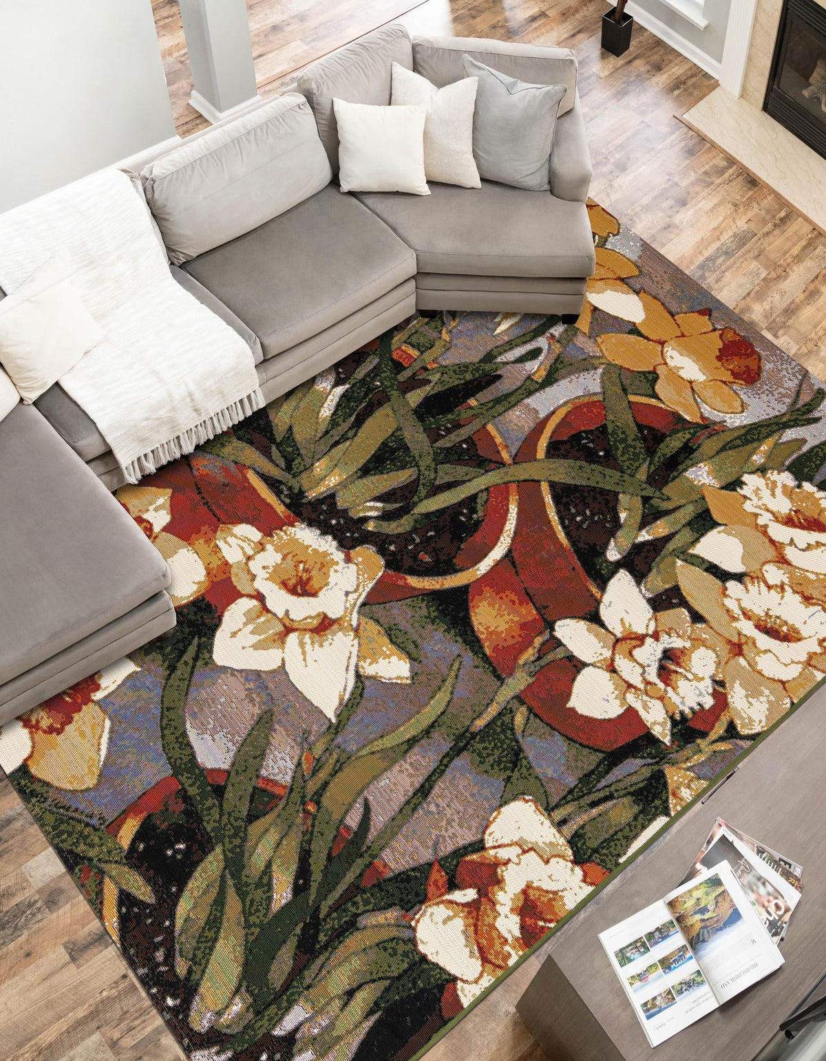 Garden Terrace Escape Collection Area Rug - Eden Rectangle Multi  lifestyle 11