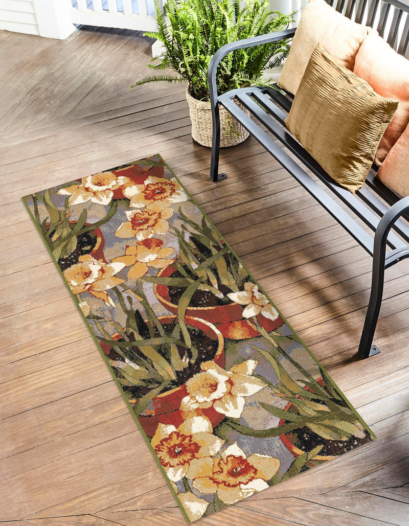 Seaside Blooms Collection Area Rug - Eden Runner Multi  lifestyle 26
