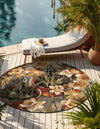 Garden Terrace Escape Collection Area Rug - Eden Round Multi  lifestyle 25