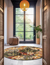 Garden Terrace Escape Collection Area Rug - Eden Round Multi  lifestyle 31