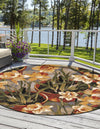 Garden Terrace Escape Collection Area Rug - Eden Round Multi  lifestyle 37