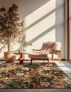 Garden Terrace Escape Collection Area Rug - Eden Square Multi  lifestyle 28