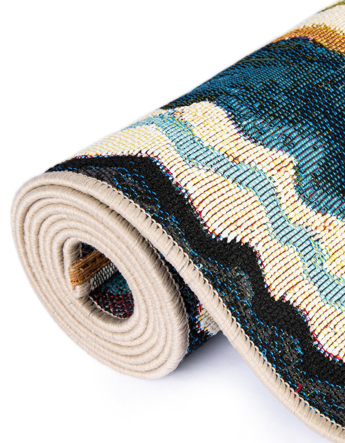 Urban Terrace Collection Area Rug -  Capri Runner Multi  lifestyle 51
