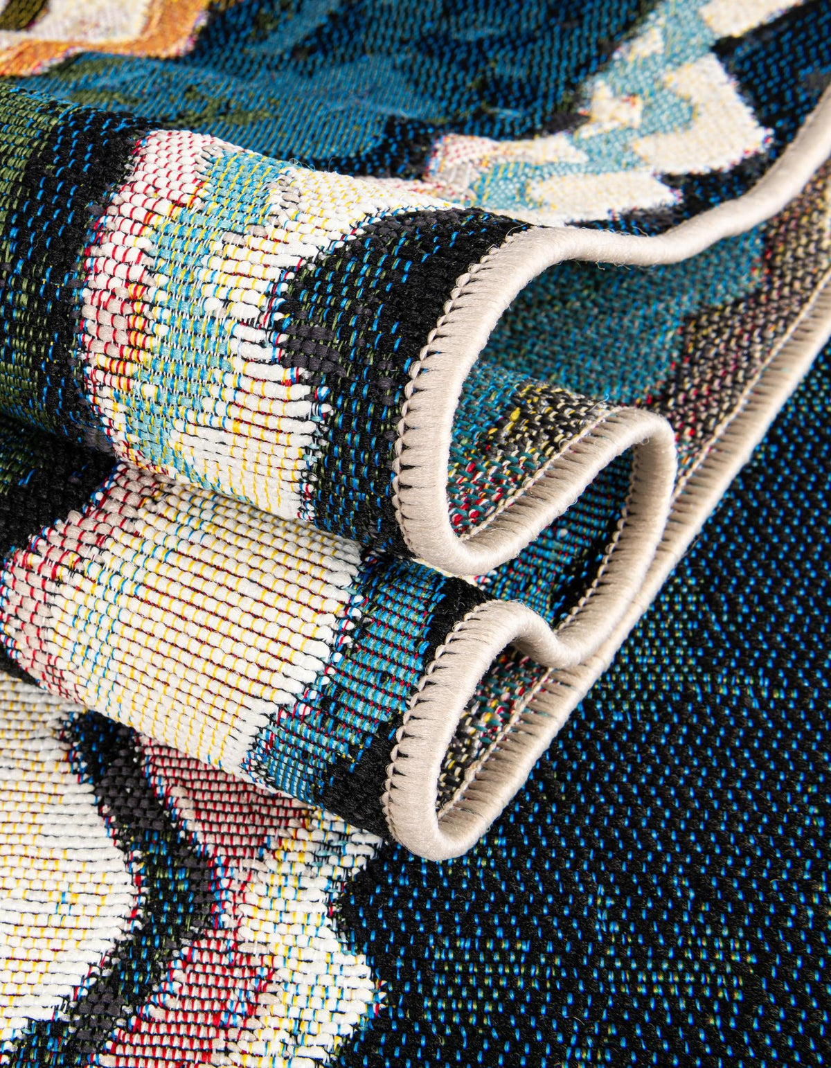 Urban Terrace Collection Area Rug -  Capri Runner Multi  lifestyle 52