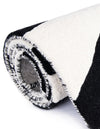 Cyclone Wool Collection Area Rug -  Maelstrom Rectangle Black and White  lifestyle 20