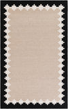 Caspian Wool Collection Area Rug - Baku Rectangle Gray and Black  lifestyle 2