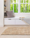 Savannah Jute Collection Area Rug - Tahoe Runner Natural  lifestyle 24