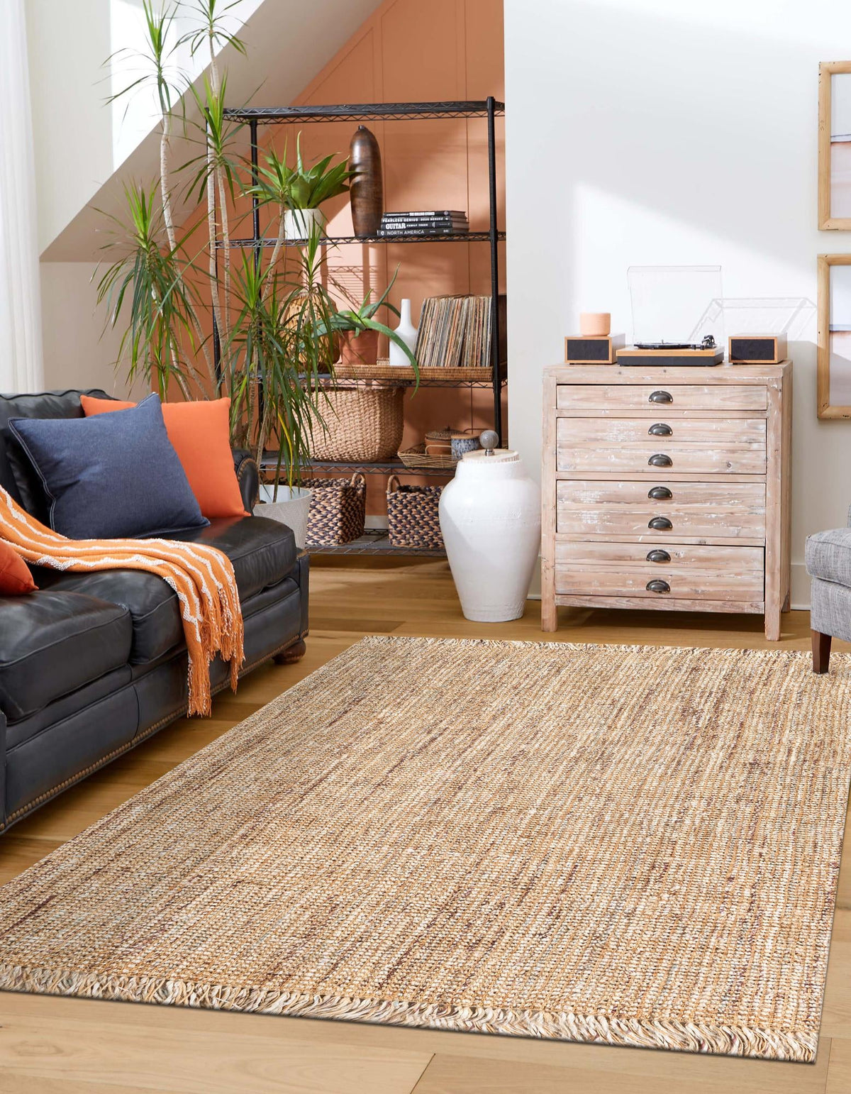 Savannah Jute Collection Area Rug - Tahoe Rectangle Natural Main