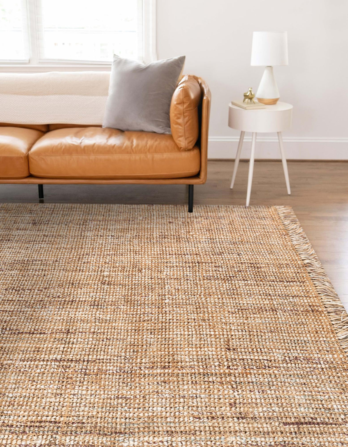 Savannah Jute Collection Area Rug - Tahoe Rectangle Natural  lifestyle 5
