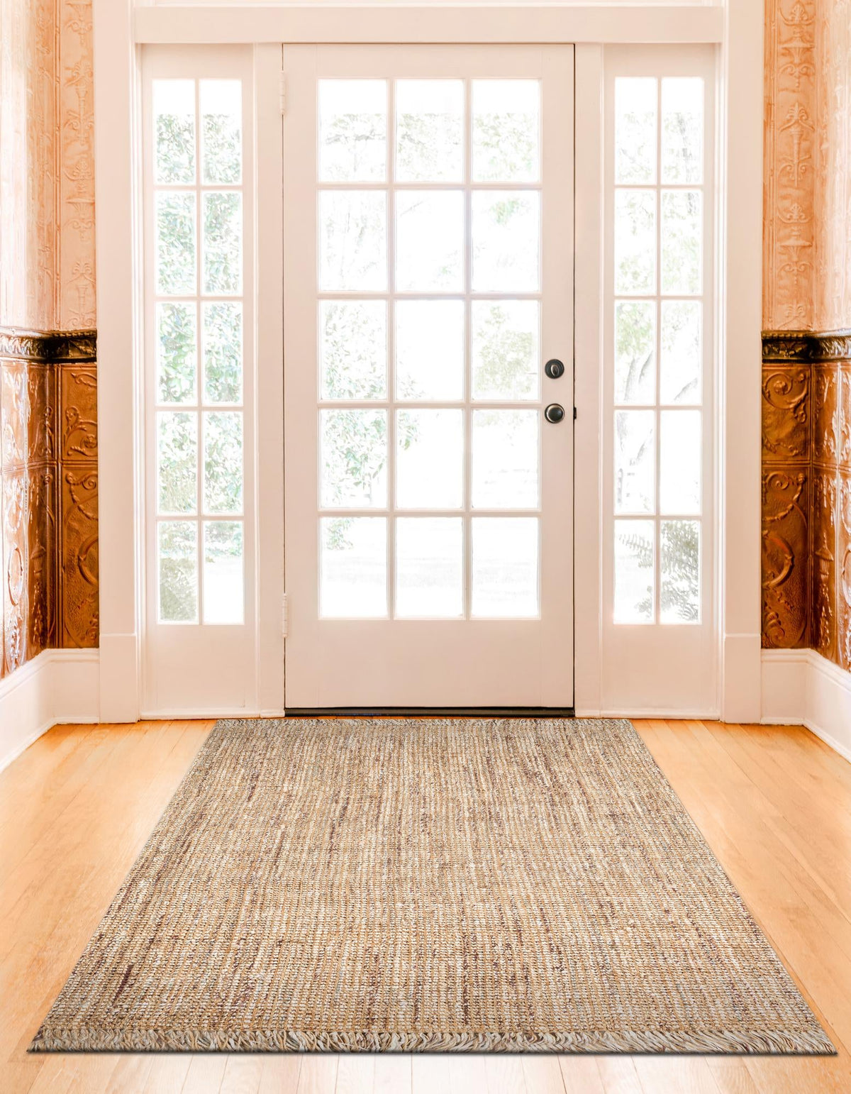 Savannah Jute Collection Area Rug - Tahoe Rectangle Natural  lifestyle 6