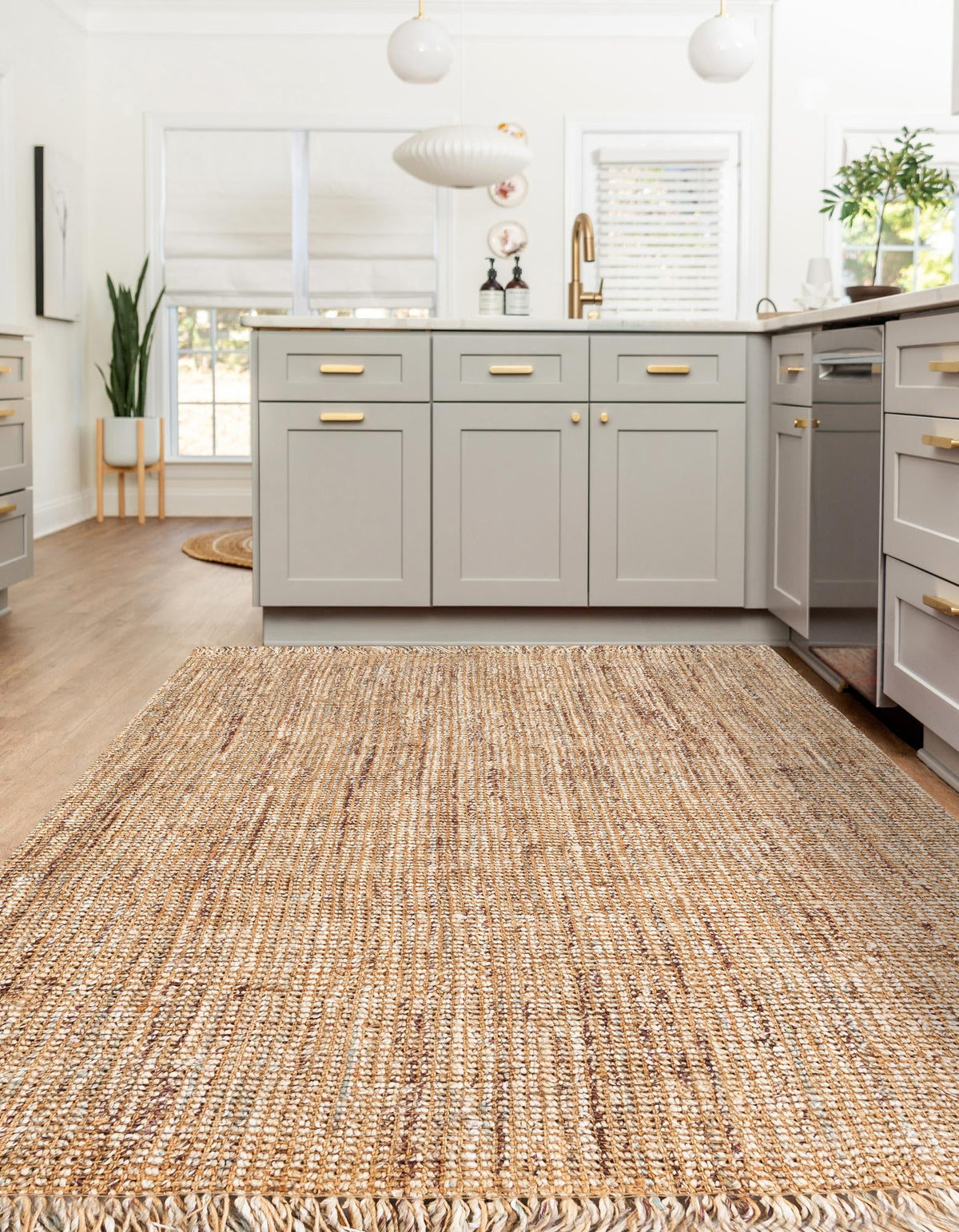 Savannah Jute Collection Area Rug - Tahoe Rectangle Natural  lifestyle 8