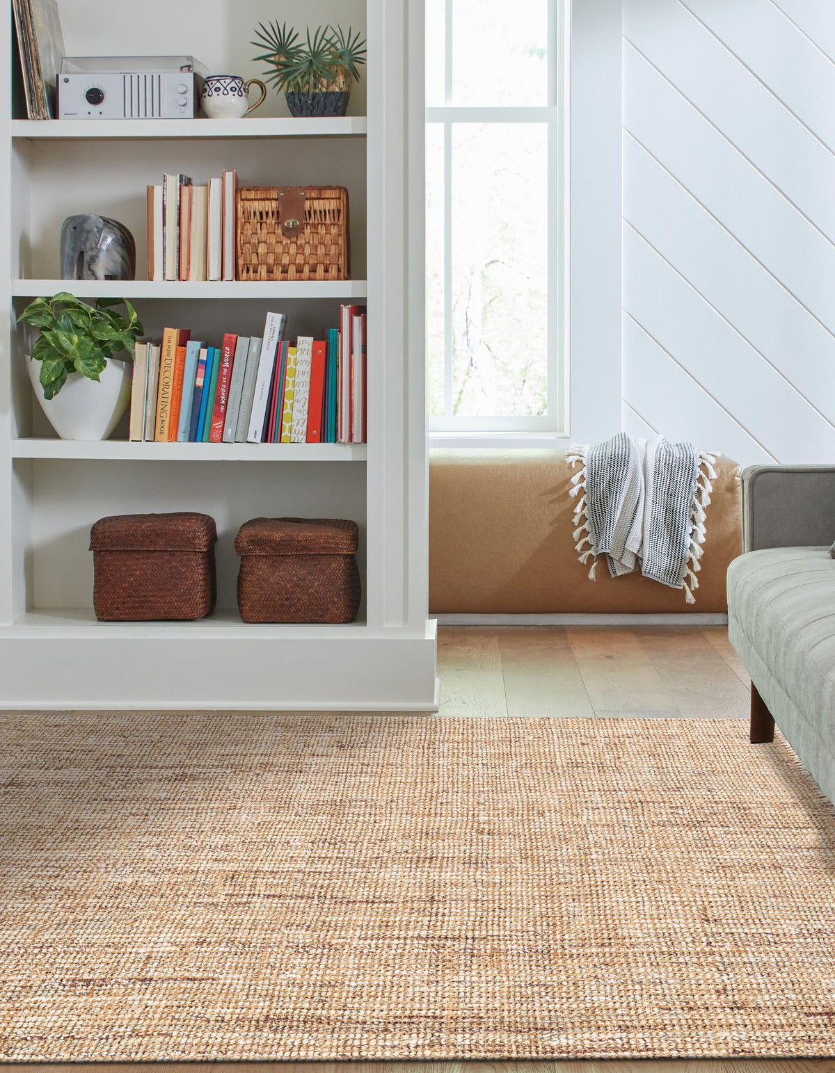 Savannah Jute Collection Area Rug - Tahoe Rectangle Natural  lifestyle 10