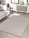 Cobbled Wool Collection Area Rug - Cobbles Rectangle Gray Main