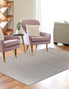 Cobbled Wool Collection Area Rug - Cobbles Rectangle Gray  lifestyle 22