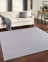 Cobbled Wool Collection Area Rug - Cobbles Square Gray  lifestyle 68
