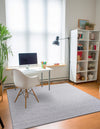 Cobbled Wool Collection Area Rug - Cobbles Square Gray  lifestyle 86