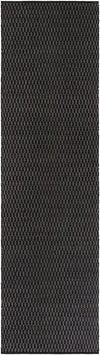 Trellis Wool Collection Area Rug - Cobbles Runner Black  lifestyle 65