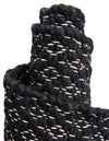 Cobbled Wool Collection Area Rug - Cobbles Rectangle Black  lifestyle 50