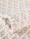 Cobbled Wool Collection Area Rug - Cobbles Rectangle Ivory  lifestyle 36