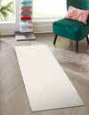 Cobbled Wool Collection Area Rug - Cobbles Runner Ivory  lifestyle 73