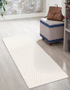 Cobbled Wool Collection Area Rug - Cobbles Runner Ivory  lifestyle 79