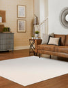 Cobbled Wool Collection Area Rug - Cobbles Square Ivory  lifestyle 82