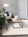 Cobbled Wool Collection Area Rug - Cobbles Square Ivory  lifestyle 88