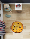 Whimsy Wonders Wool Collection Area Rug -  Lagoon Round Light Brown  lifestyle 8