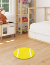 Whimsy Wonders Wool Collection Area Rug -  Tundra Round Yellow  lifestyle 5